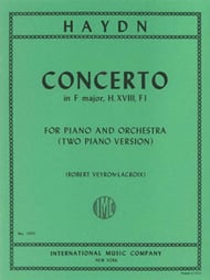 Concerto in F-2 Pianos/4 Hands piano sheet music cover